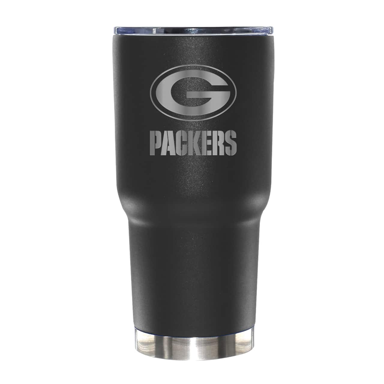 The Memory Company NFL 30oz. Black Tumbler with Etched Logo